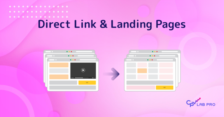 Direct link and landing page campaign