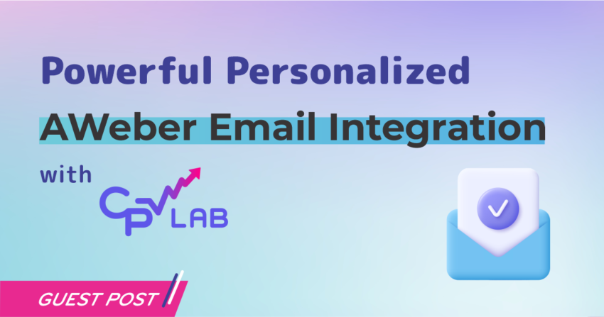 Personalized landing pages with AWeber email