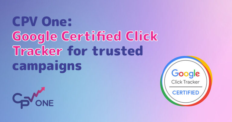 CPV One - Google certified click tracker