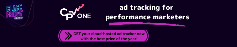 CPV One - Black Friday offers for ad tracking