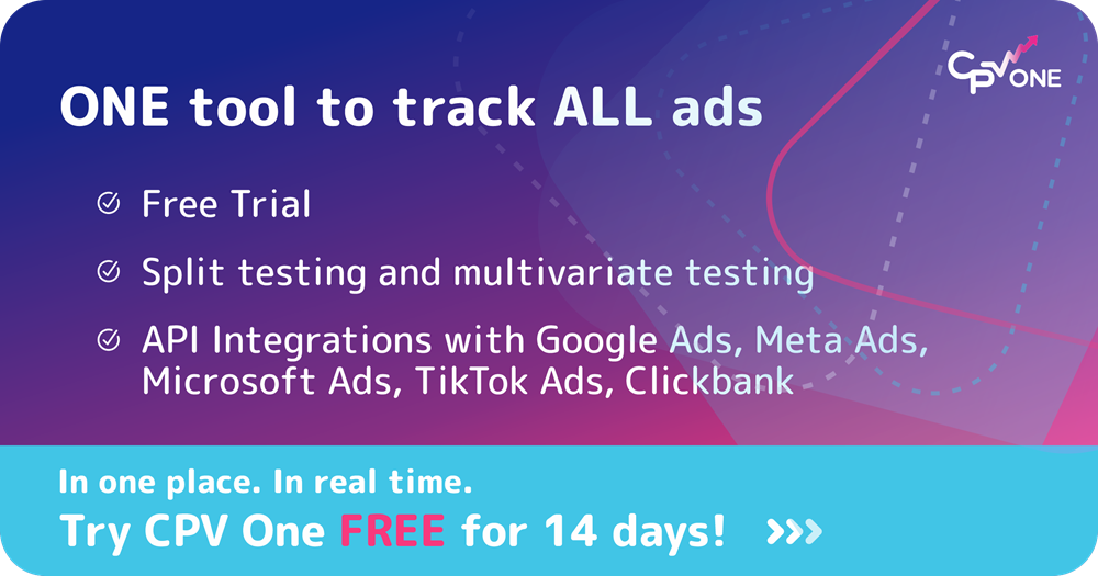 CPV One tracking platform for banner ads