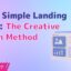 Simple Landing Page with Creative Design Method