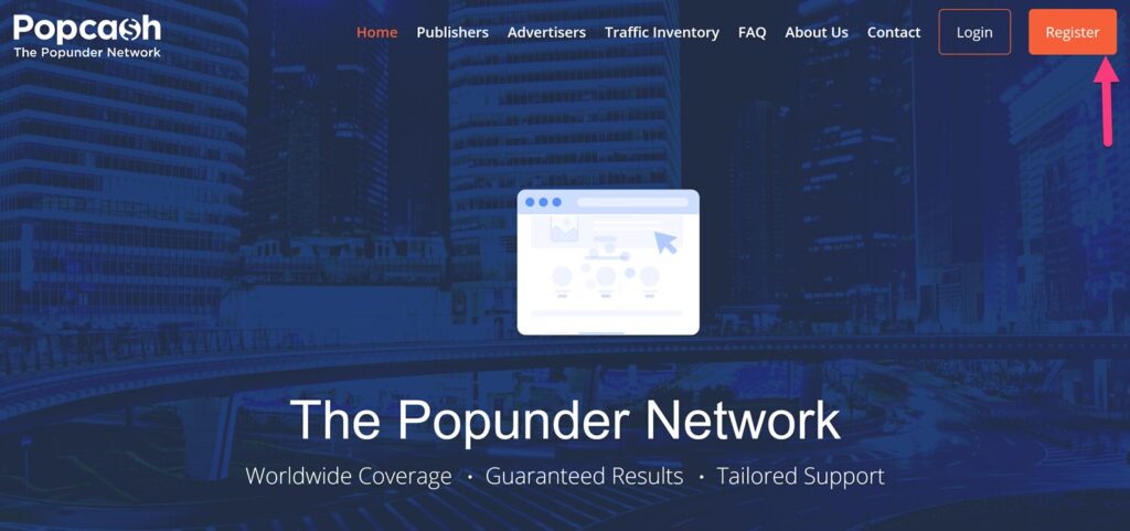PopCash Popunder ad network