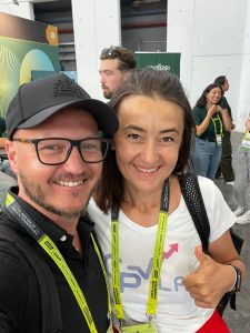 Julia with Jonathan Bouchard meeting again