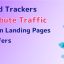 How ad trackers distribute traffic between landing pages and offers