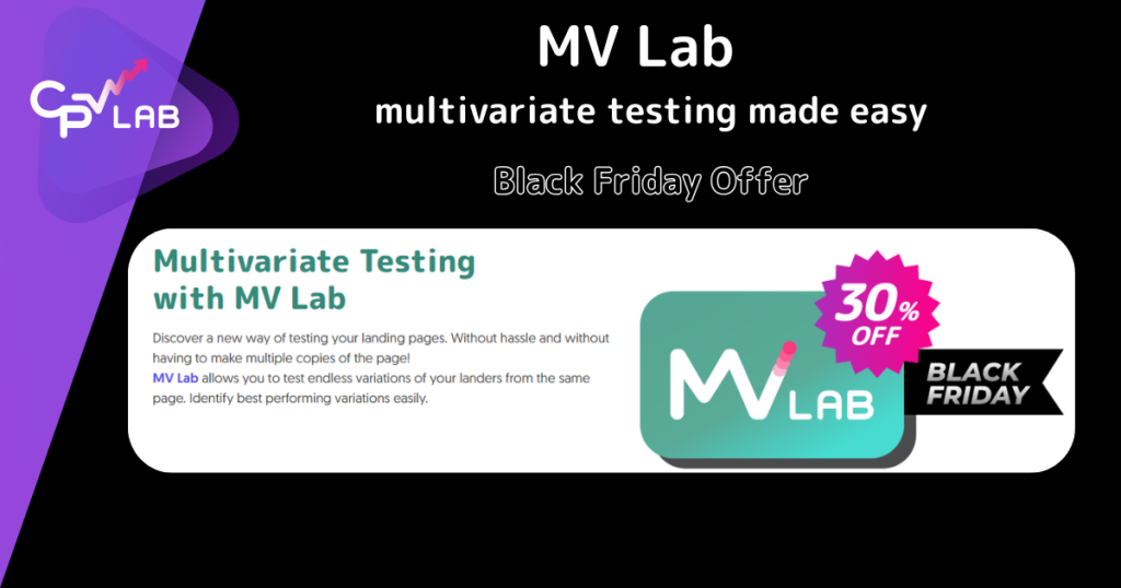 MV Lab multivariate testing deals