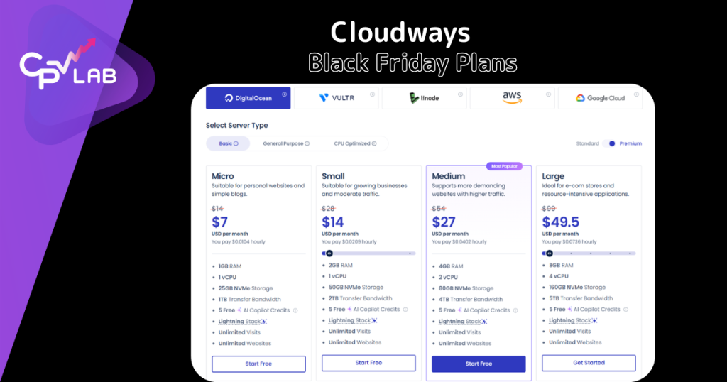Clouadways black friday deals