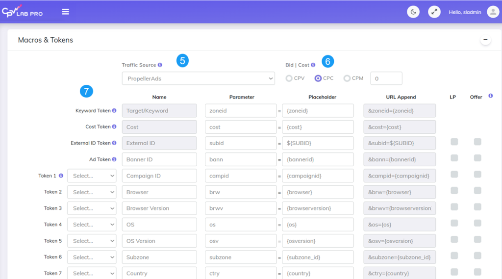 split-testing offers - choose traffic source