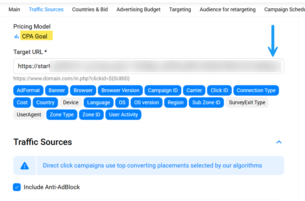 Propeler ads pricing model