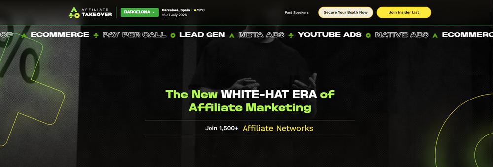 Affiliate Takeover conference in Europe, Barcelona 2026