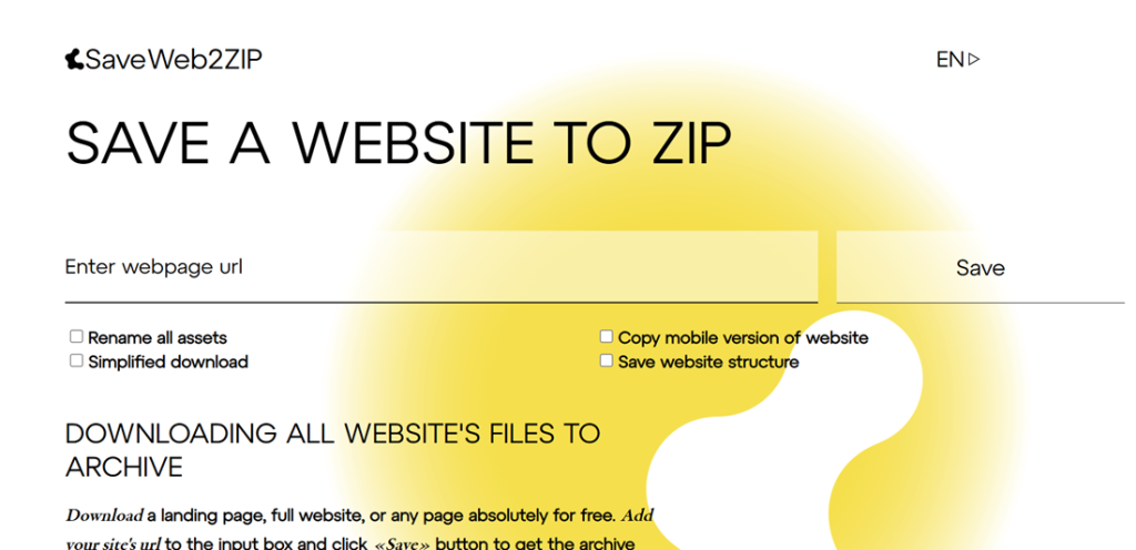 free tools for affiliates: Landing Page Ripper