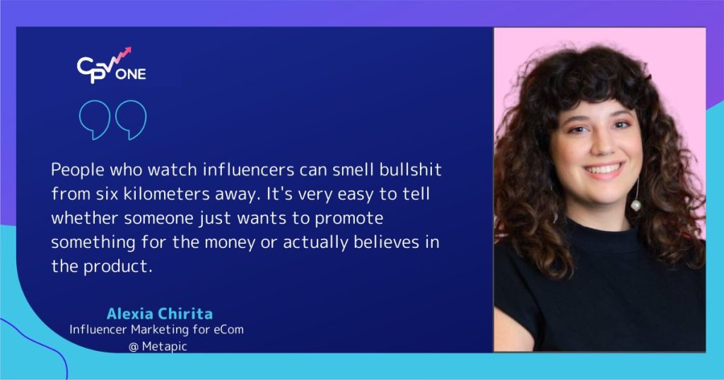 Alexia Chirita about influencers