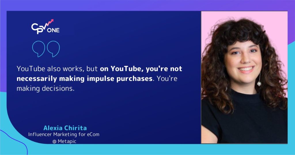 Alexia Chirita about YouTube traffic for influencers