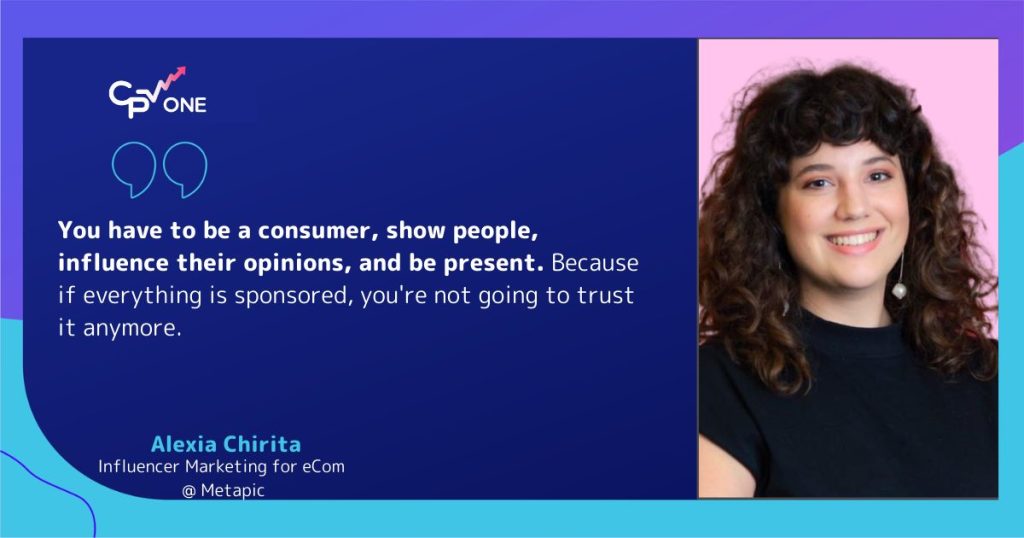 Alexia Chirita, Metapic about sponsored content
