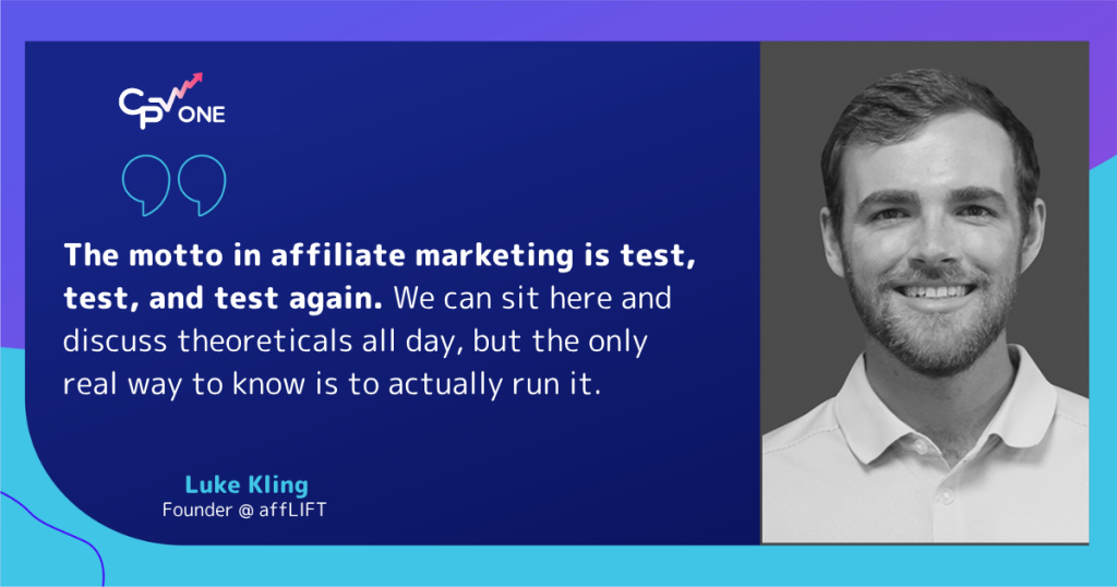 Luke - affiliate campaign optimization with testing