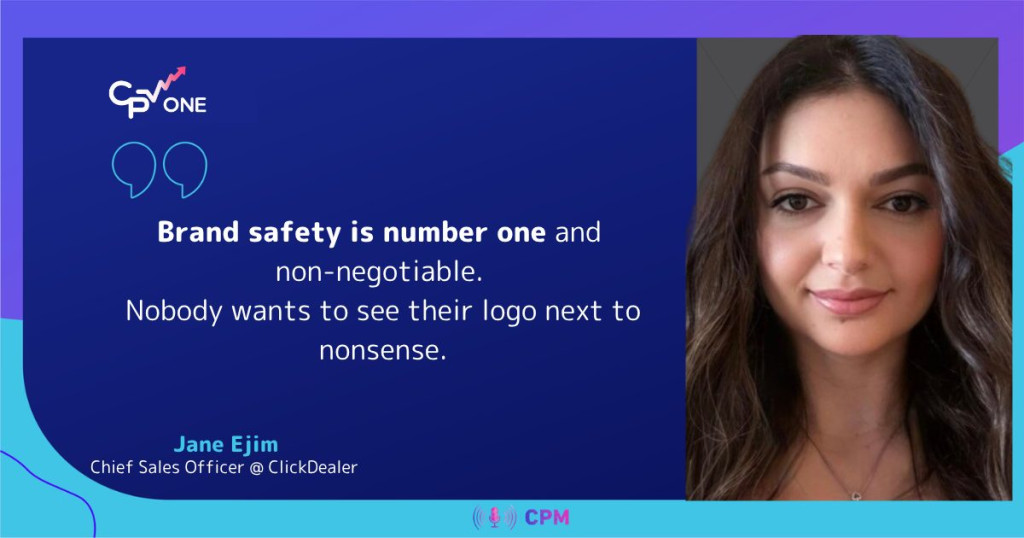 Jane Ejim ClickDealer on brand safety in e-commerce