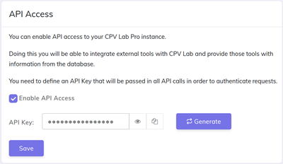 CPV Lab | CPV One API