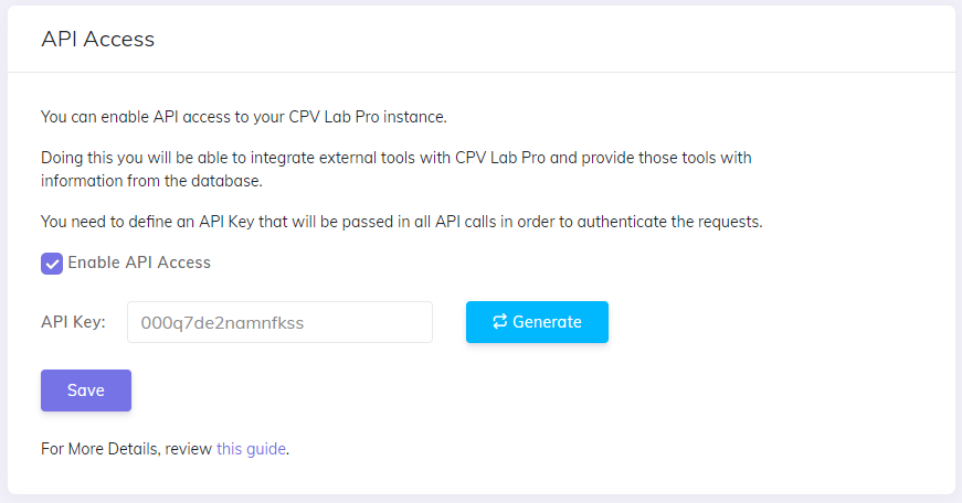 API Access