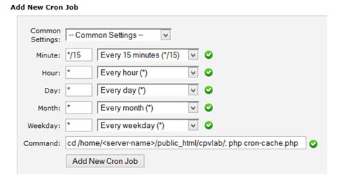 Cron Job Timer