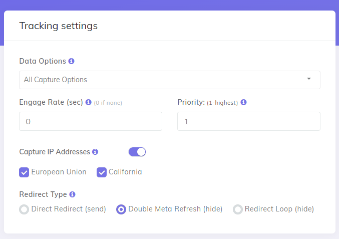 Multiple Option General Settings