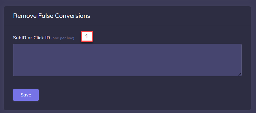 Remove False Conversions