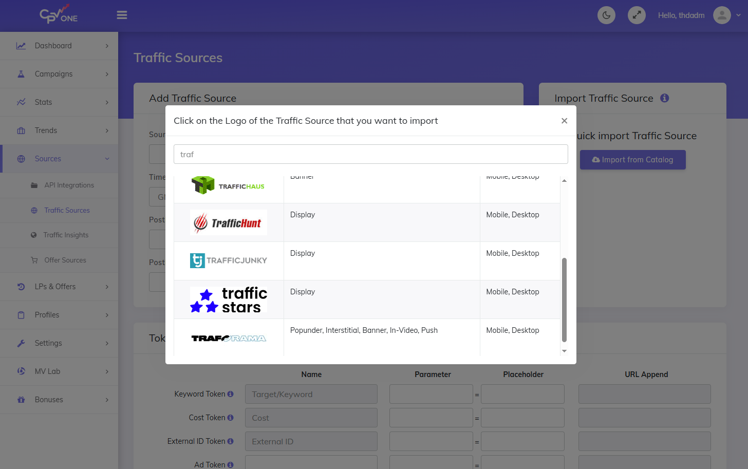 Traffic Junky Catalog