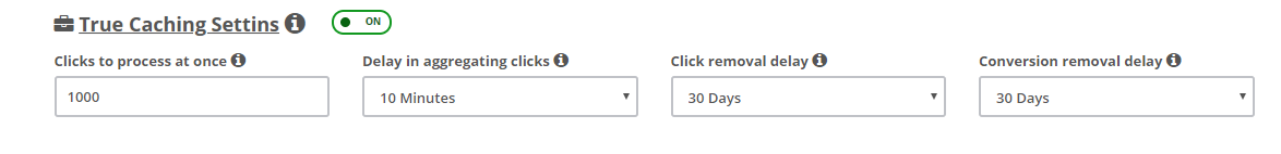 True Cache Constants