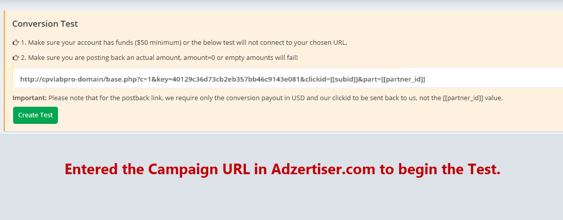 Advertizer Step 3