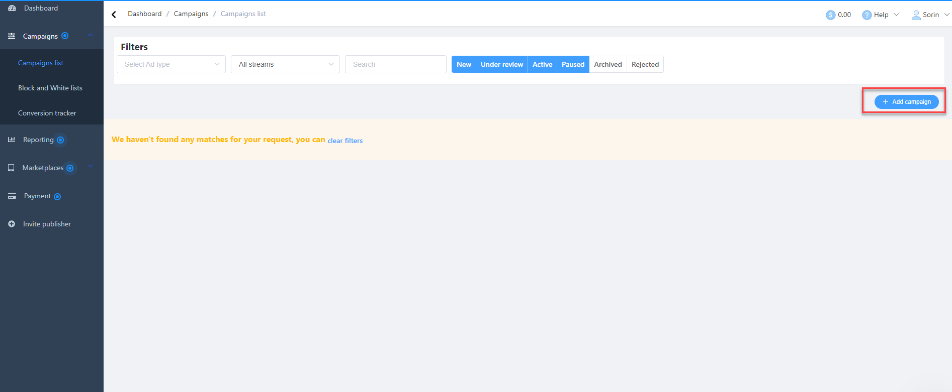  Traforama add campaign