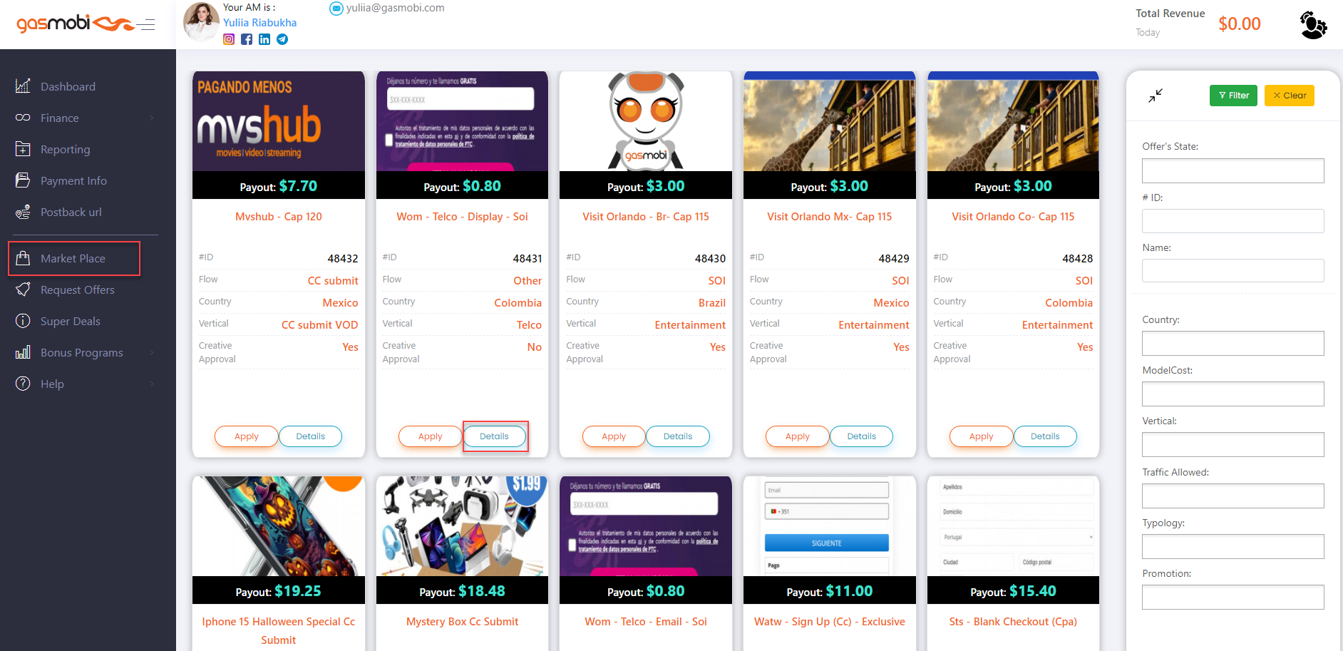 Gasmobi offers catalog