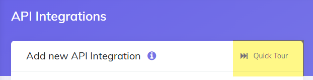 New integration tour
