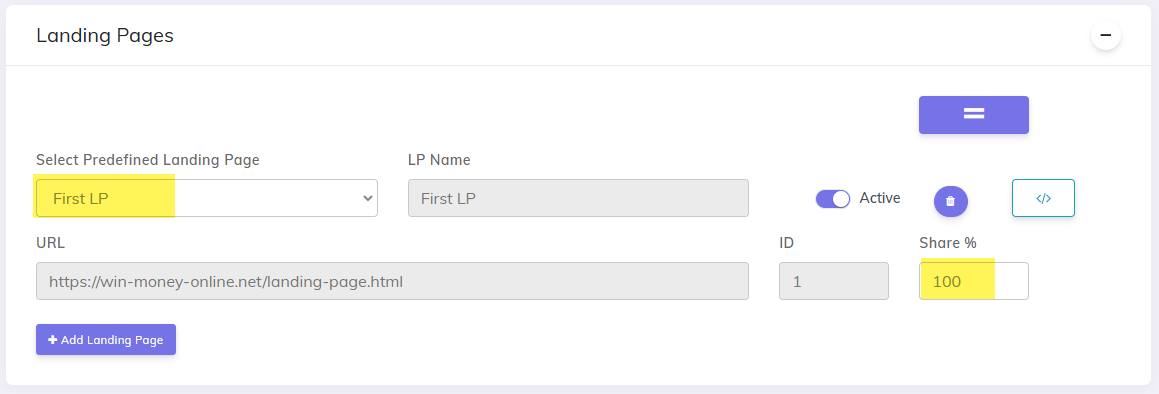Add Micrososft Ads campaign setup landing page for parallel tracking