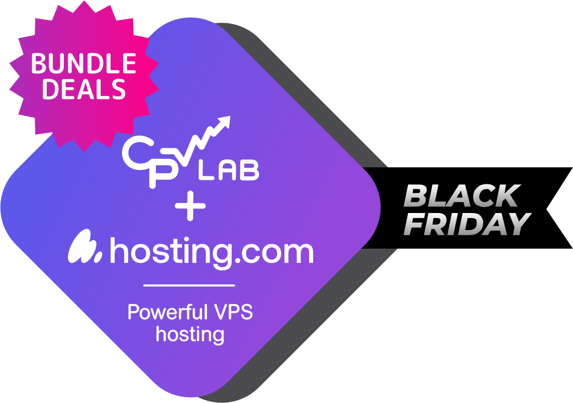Black Friday offer from CPV Lab and hosting.com
