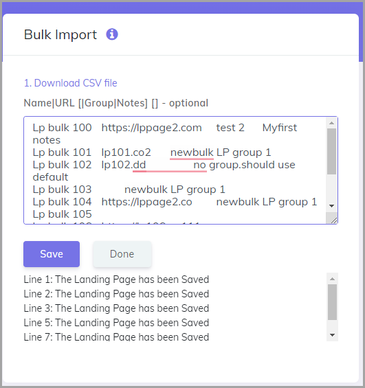 CPVLab click tracker - Bulkimport